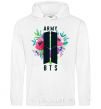 Men`s hoodie Army BTS White фото