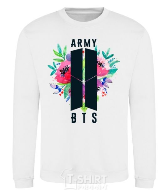 Свитшот Army BTS Белый фото