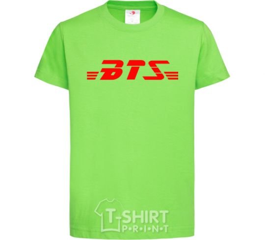 Kids T-shirt BTS logo orchid-green фото