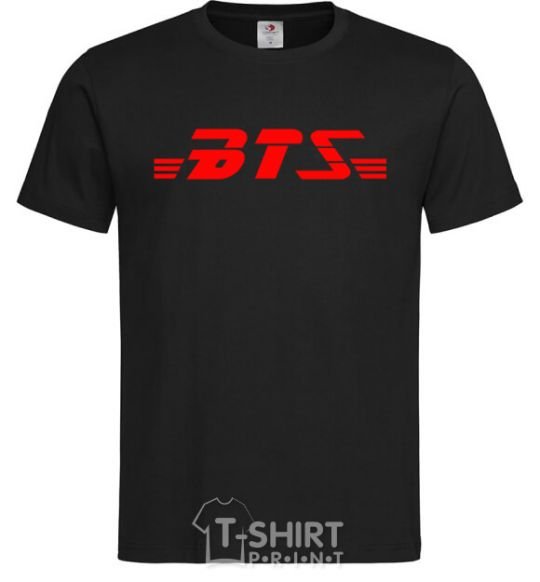 Men's T-Shirt BTS logo black фото