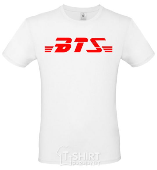 Men's T-Shirt BTS logo White фото