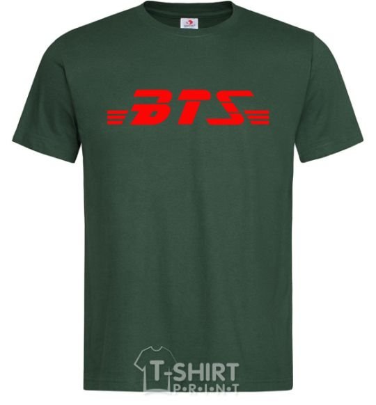 Men's T-Shirt BTS logo bottle-green фото