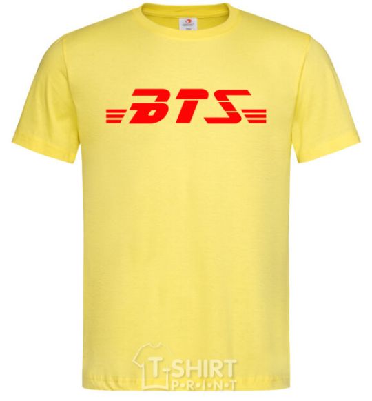 Men's T-Shirt BTS logo cornsilk фото