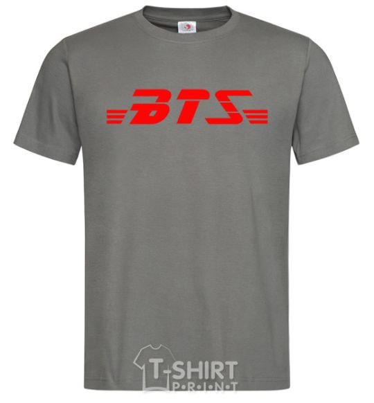 Men's T-Shirt BTS logo dark-grey фото