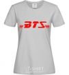 Women's T-shirt BTS logo grey фото