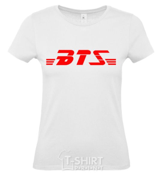 Women's T-shirt BTS logo White фото