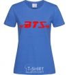 Women's T-shirt BTS logo royal-blue фото