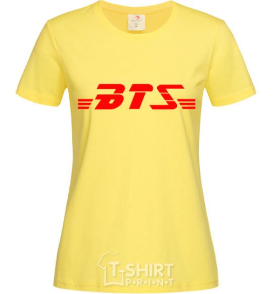 Women's T-shirt BTS logo cornsilk фото