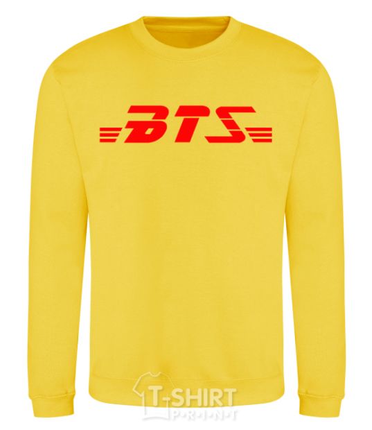 Sweatshirt BTS logo yellow фото