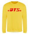 Sweatshirt BTS logo yellow фото