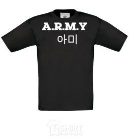 Kids T-shirt ARMY black фото