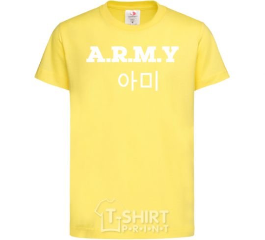 Детская футболка ARMY Лимонный фото