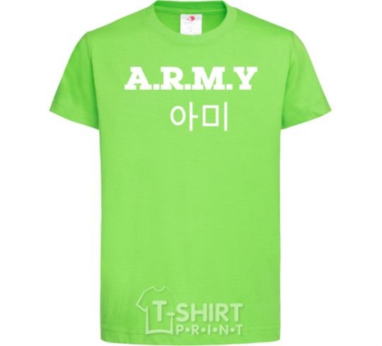 Детская футболка ARMY Лаймовый фото