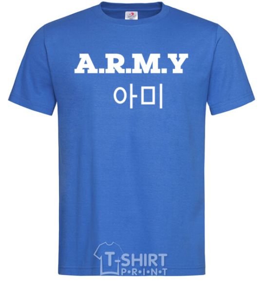 Men's T-Shirt ARMY royal-blue фото