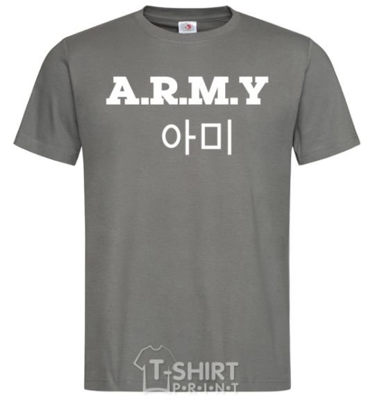 Men's T-Shirt ARMY dark-grey фото