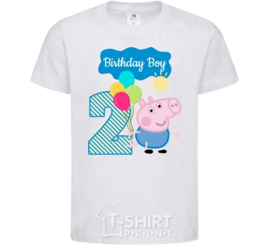 Детская футболка Birthday boy 2 year Белый фото