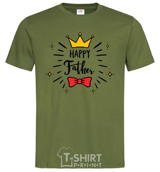 Men's T-Shirt Happy father millennial-khaki фото