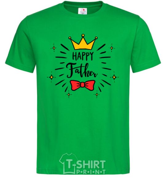 Men's T-Shirt Happy father kelly-green фото