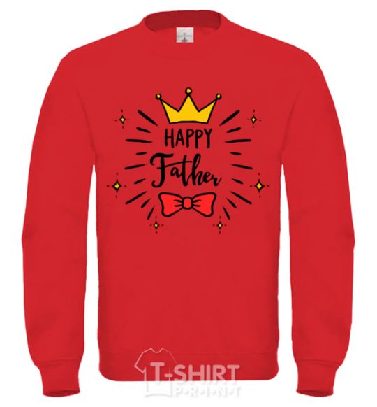 Sweatshirt Happy father yellow фото