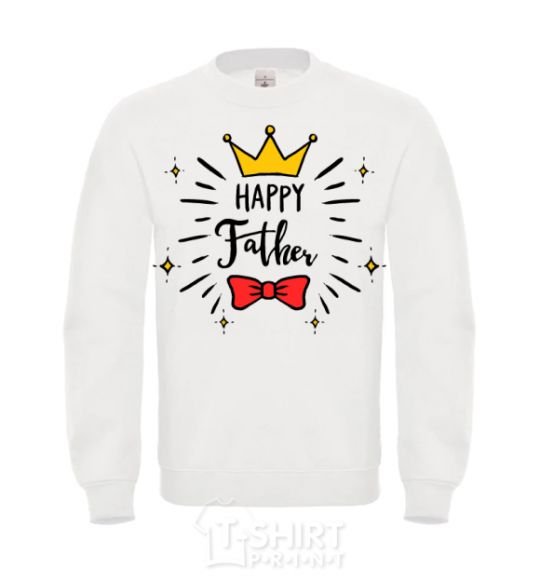 Sweatshirt Happy father White фото