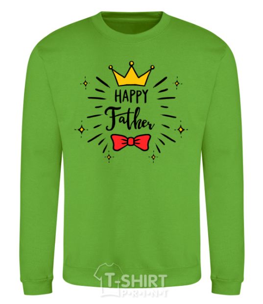 Sweatshirt Happy father orchid-green фото