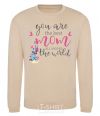 Sweatshirt You are the best mom all around the world sand фото