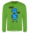 Sweatshirt Super dad blue orchid-green фото