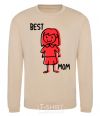 Sweatshirt Best mom red sand фото