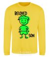 Sweatshirt Beloved son green yellow фото