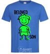 Men's T-Shirt Beloved son green royal-blue фото