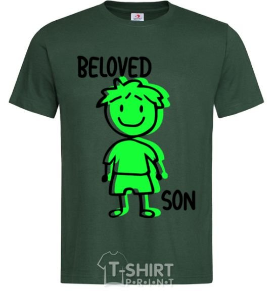 Men's T-Shirt Beloved son green bottle-green фото