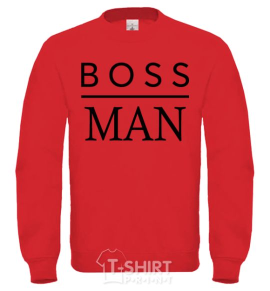 Sweatshirt Boss man yellow фото