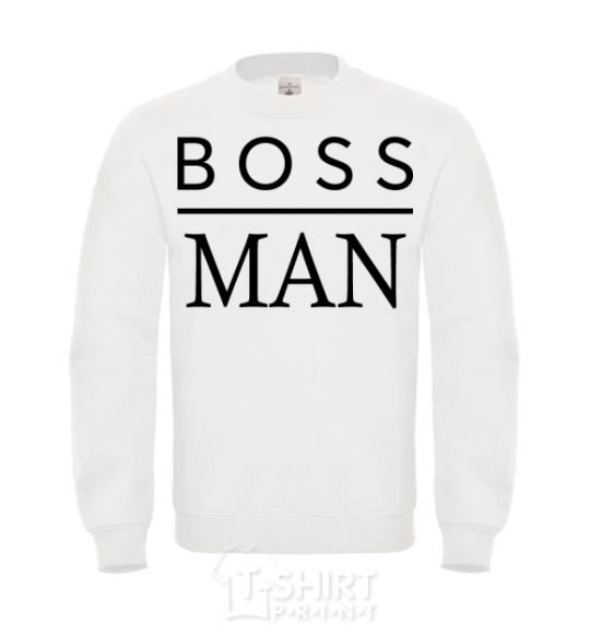 Sweatshirt Boss man White фото