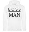 Men`s hoodie Boss man White фото