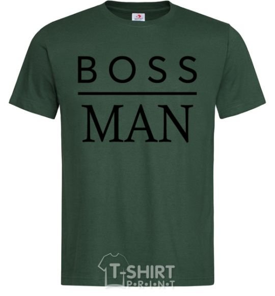 Men's T-Shirt Boss man bottle-green фото