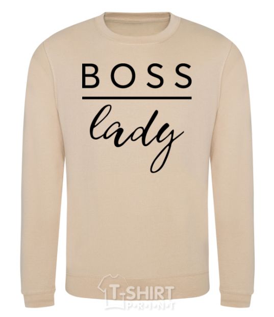 Sweatshirt Boss lady sand фото