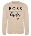 Sweatshirt Boss lady sand фото