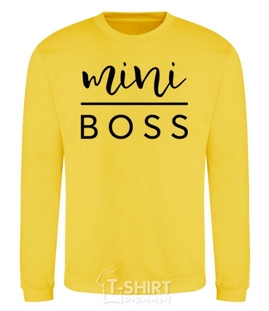 Sweatshirt Mini boss yellow фото