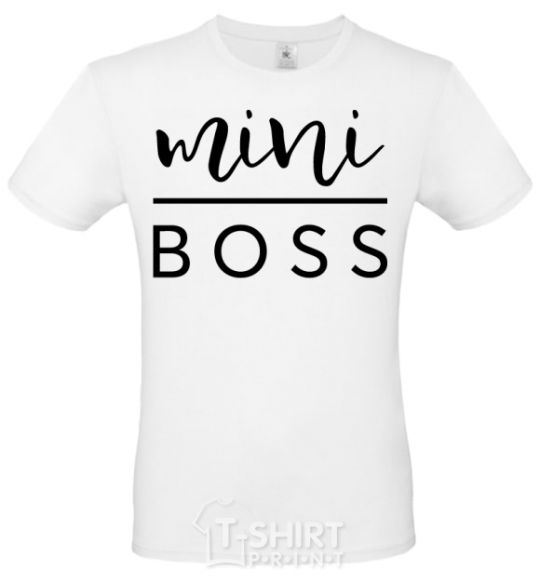 Men's T-Shirt Mini boss White фото