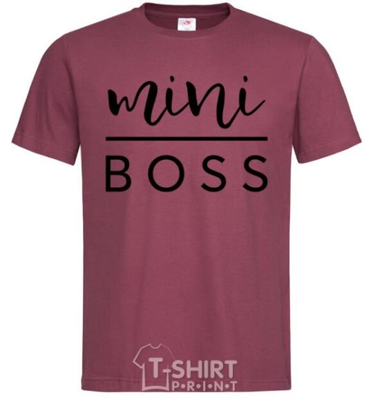 Men's T-Shirt Mini boss burgundy фото