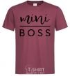 Men's T-Shirt Mini boss burgundy фото