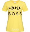 Women's T-shirt Mini boss cornsilk фото