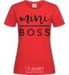 Women's T-shirt Mini boss red фото