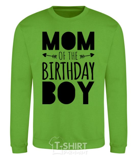 Sweatshirt Mom of the birthday boy orchid-green фото