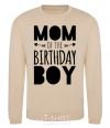 Sweatshirt Mom of the birthday boy sand фото