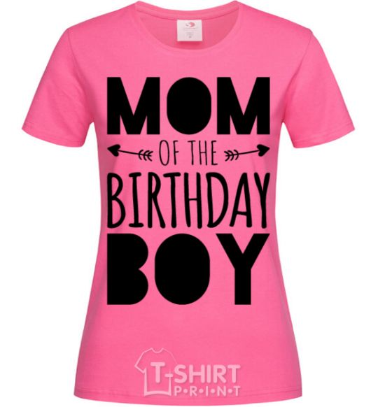 Women's T-shirt Mom of the birthday boy heliconia фото