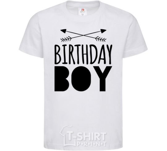 Kids T-shirt Birthday boy boho White фото