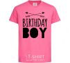 Детская футболка Birthday boy boho Ярко-розовый фото