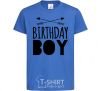 Kids T-shirt Birthday boy boho royal-blue фото