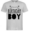 Men's T-Shirt Birthday boy boho grey фото